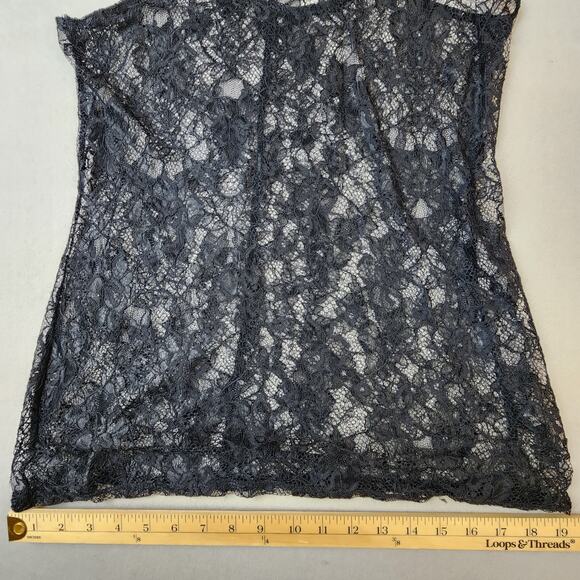 Express Black Lace See-Through Tank-Top Medium - Picture 6 of 9